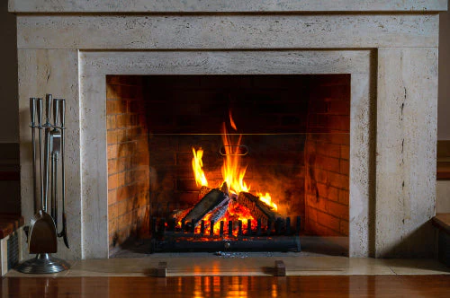 Wood fireplace